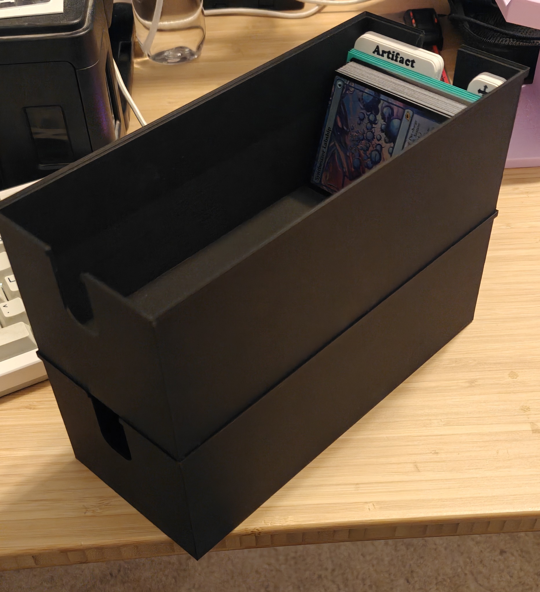 Stackable MTG Horizontal Card Storage Container