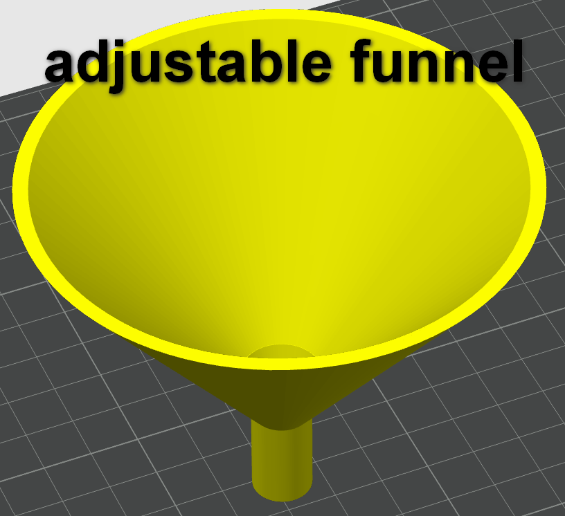 Adjustable funnel