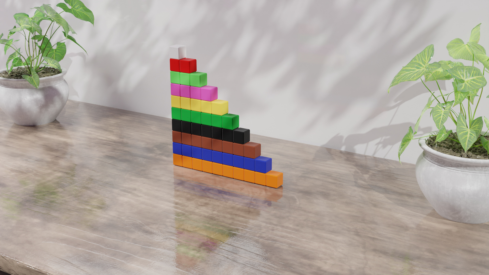 Cuisenaire rods mathematics learning aids