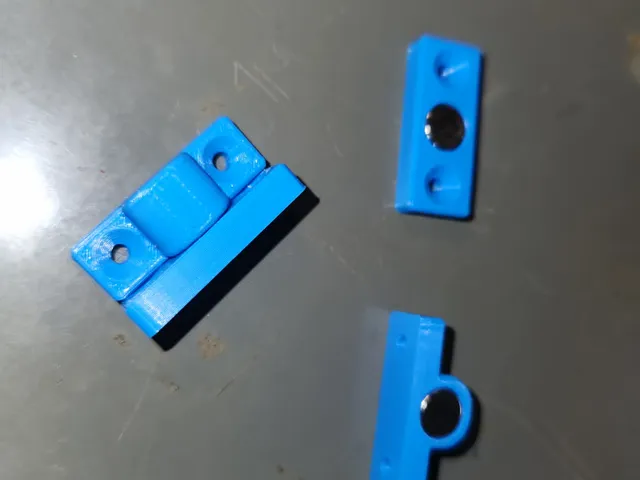 Magnetic cabinet latch for 8x3mm magnets