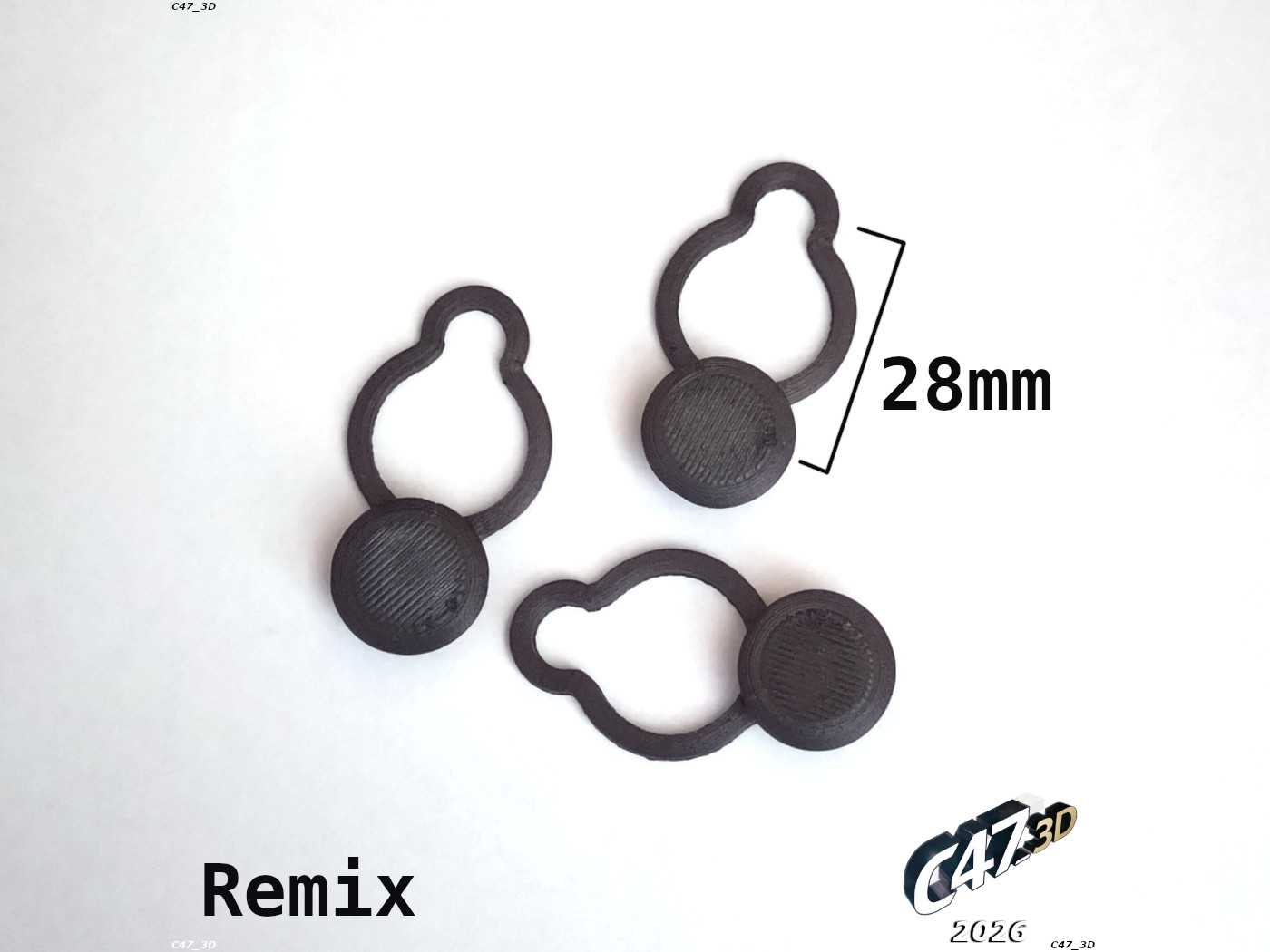 Extension Button for Pants - 28mm remix