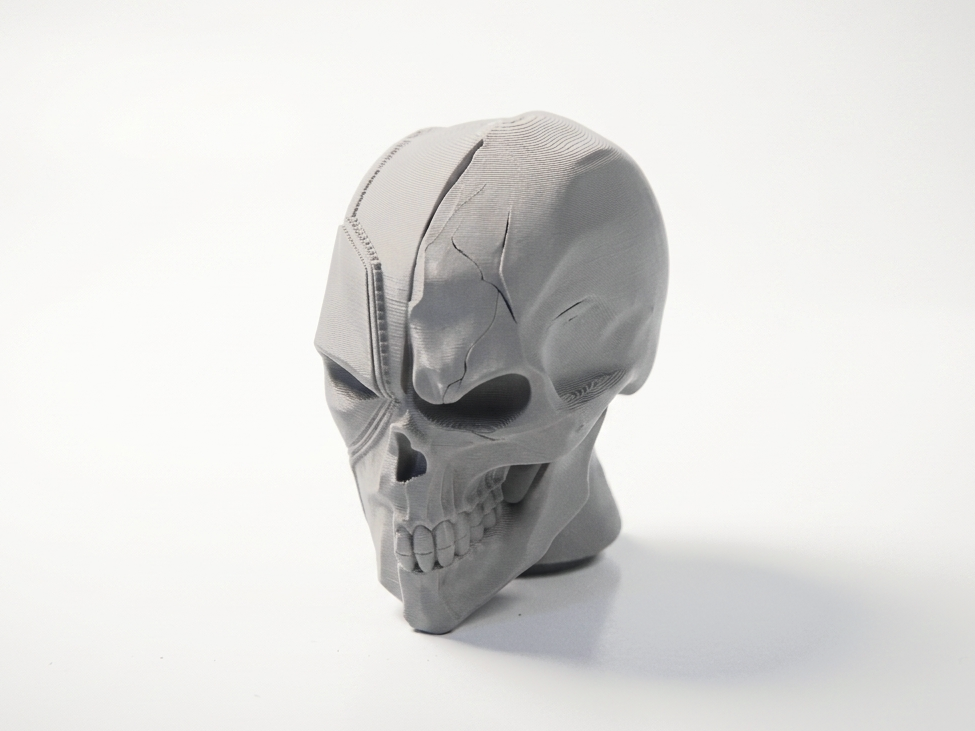 Half Skull Face Deadpool Sculpture 3D Printable