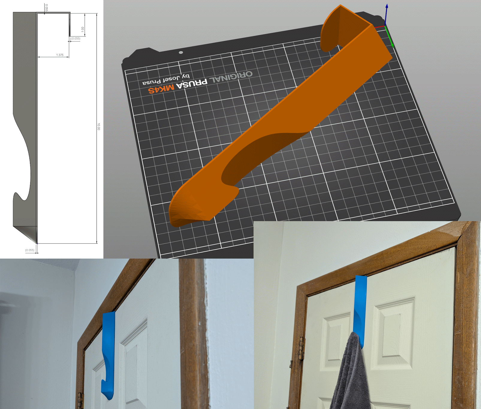 Over Door Inside Bathroom Towel Hanger