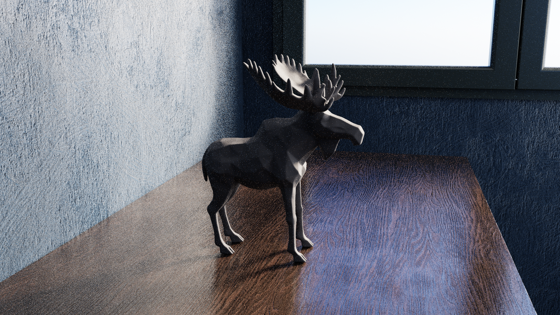 Miniatura 4 do modelo 3D Low Poly Moose