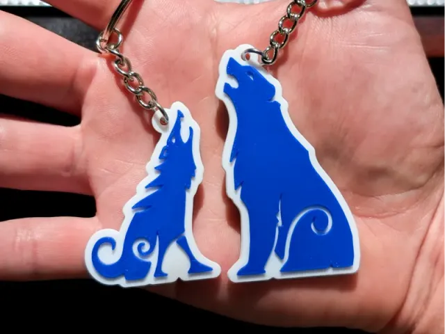 Bear & Wolf - God of War - Keychain