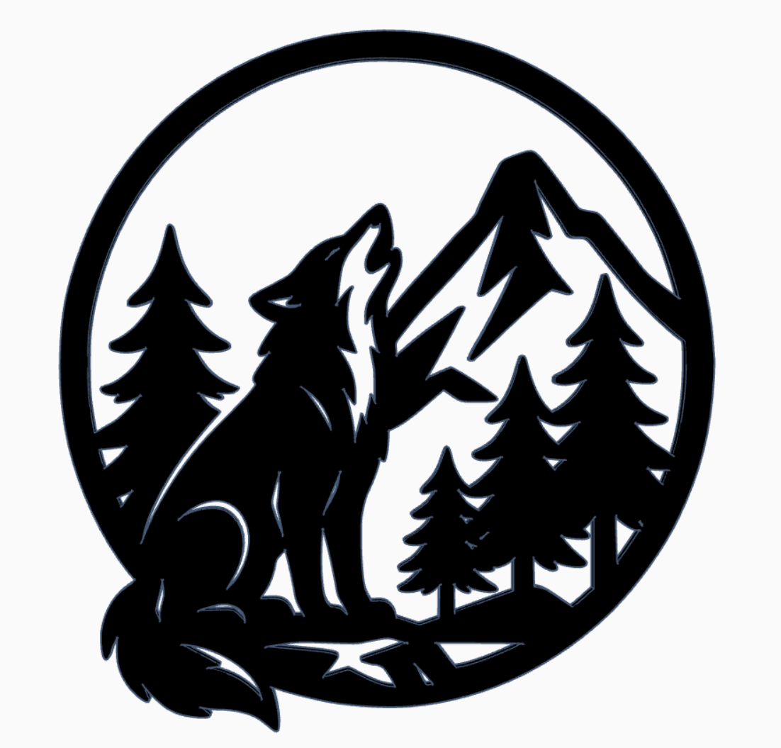 Wolf wallart