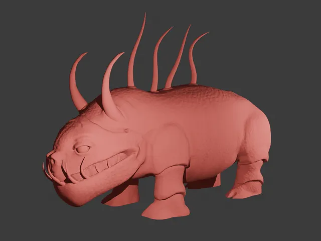 Hell Hound DnD miniature
