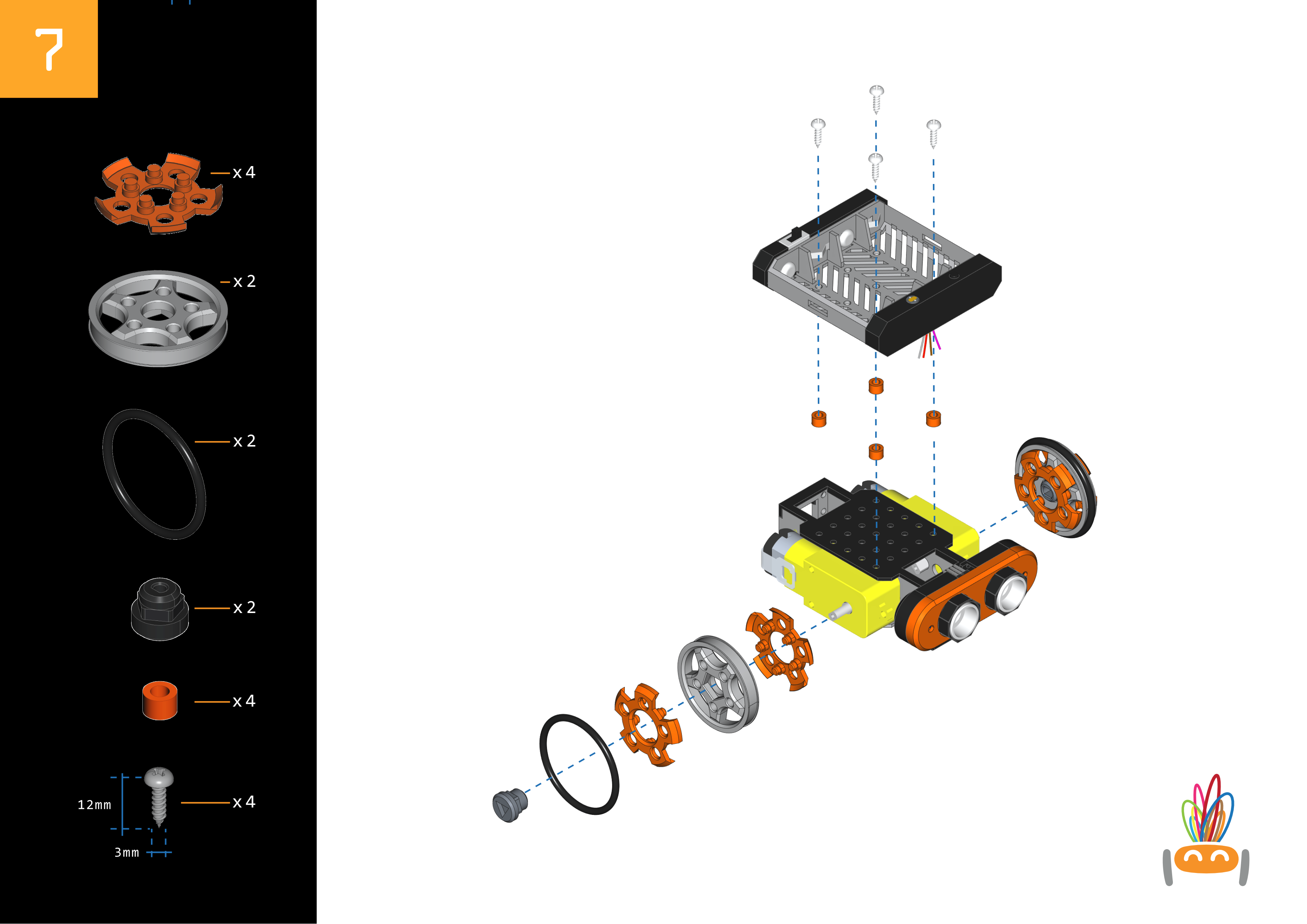 Thumbnail 3 of 3D model Educational Arduino Robot: Line Follower, Obstacle Avoidance, Light Sensor