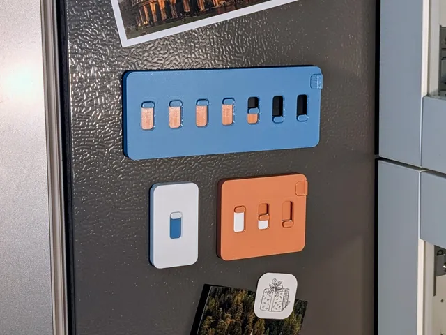 Magnetic Toggle Switch Chore Tracker