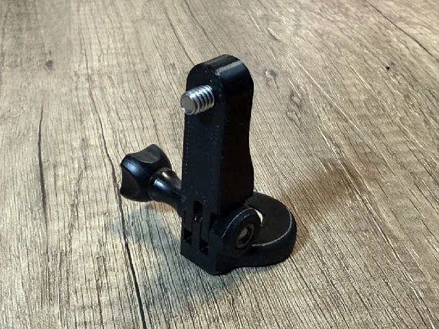 1/4-20 UNC 90 degree tilting adapter (GoPro joint)