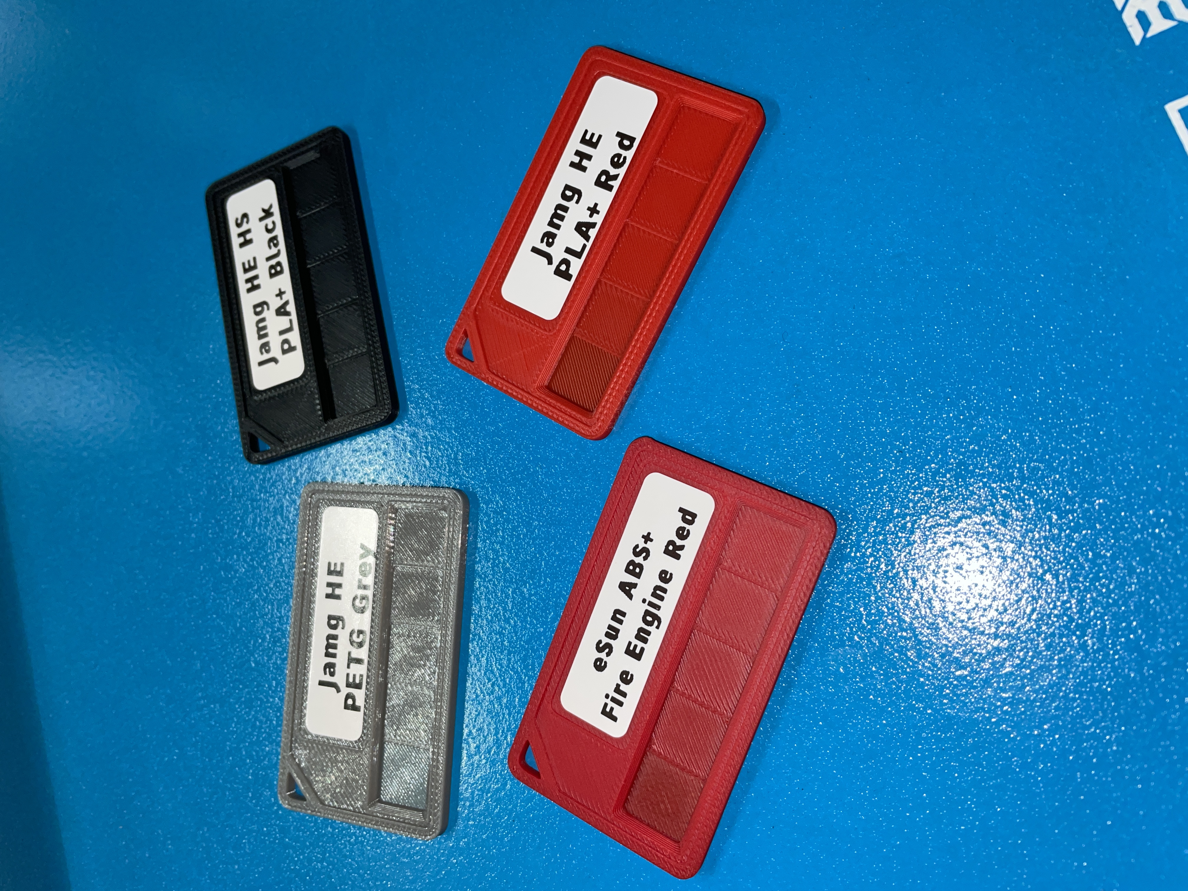 Filament sample card