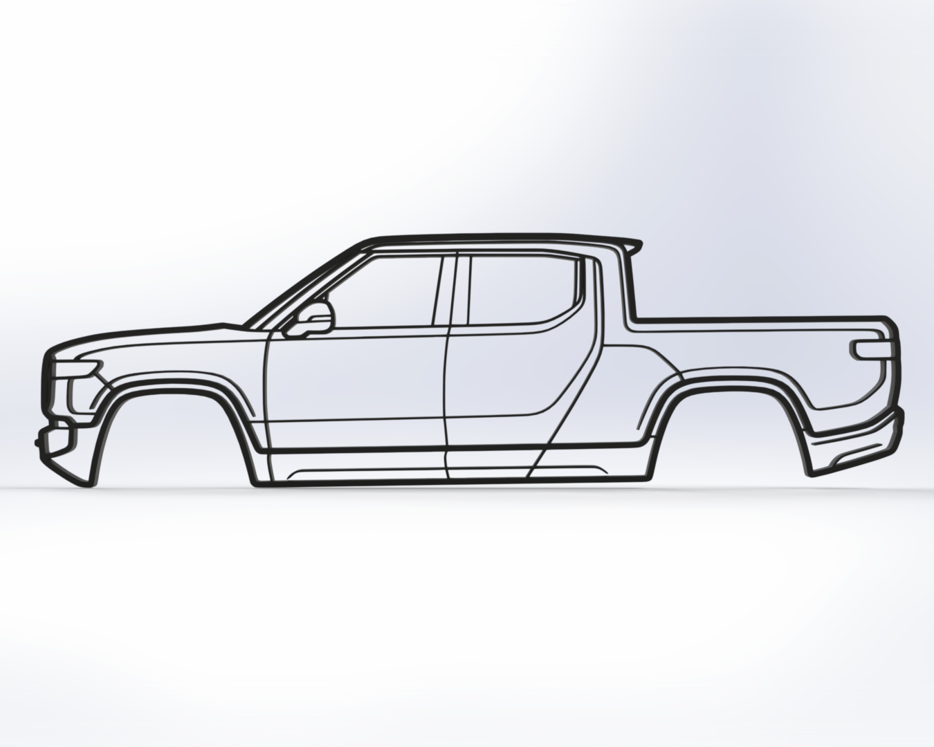 Rivian R1T Wall Art