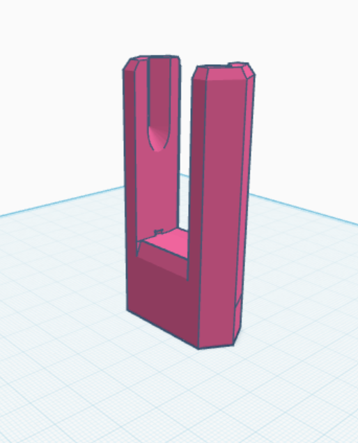 Wheel holder with no splash guard 3D model thumbnail