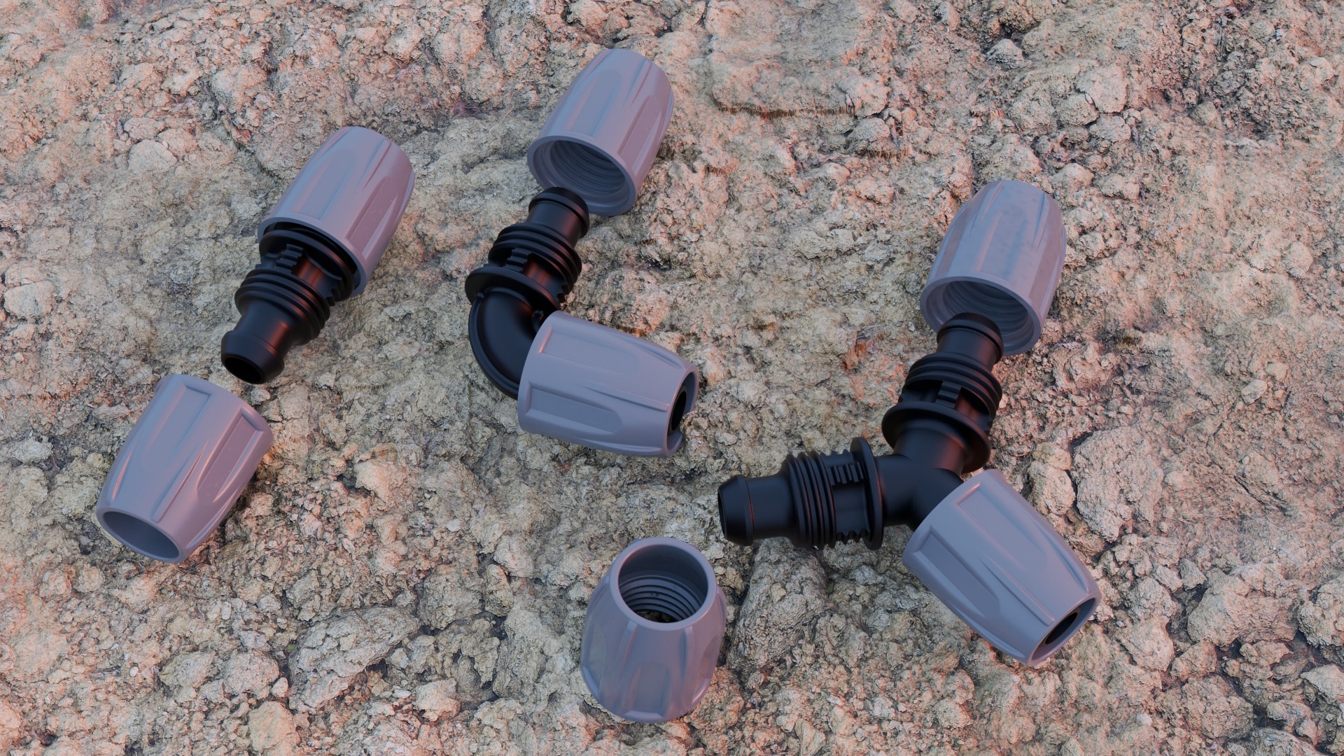 Drip irrigation connectors
