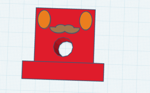 Useful Biro Holder for Desks with Moustache Print-In-Place :)