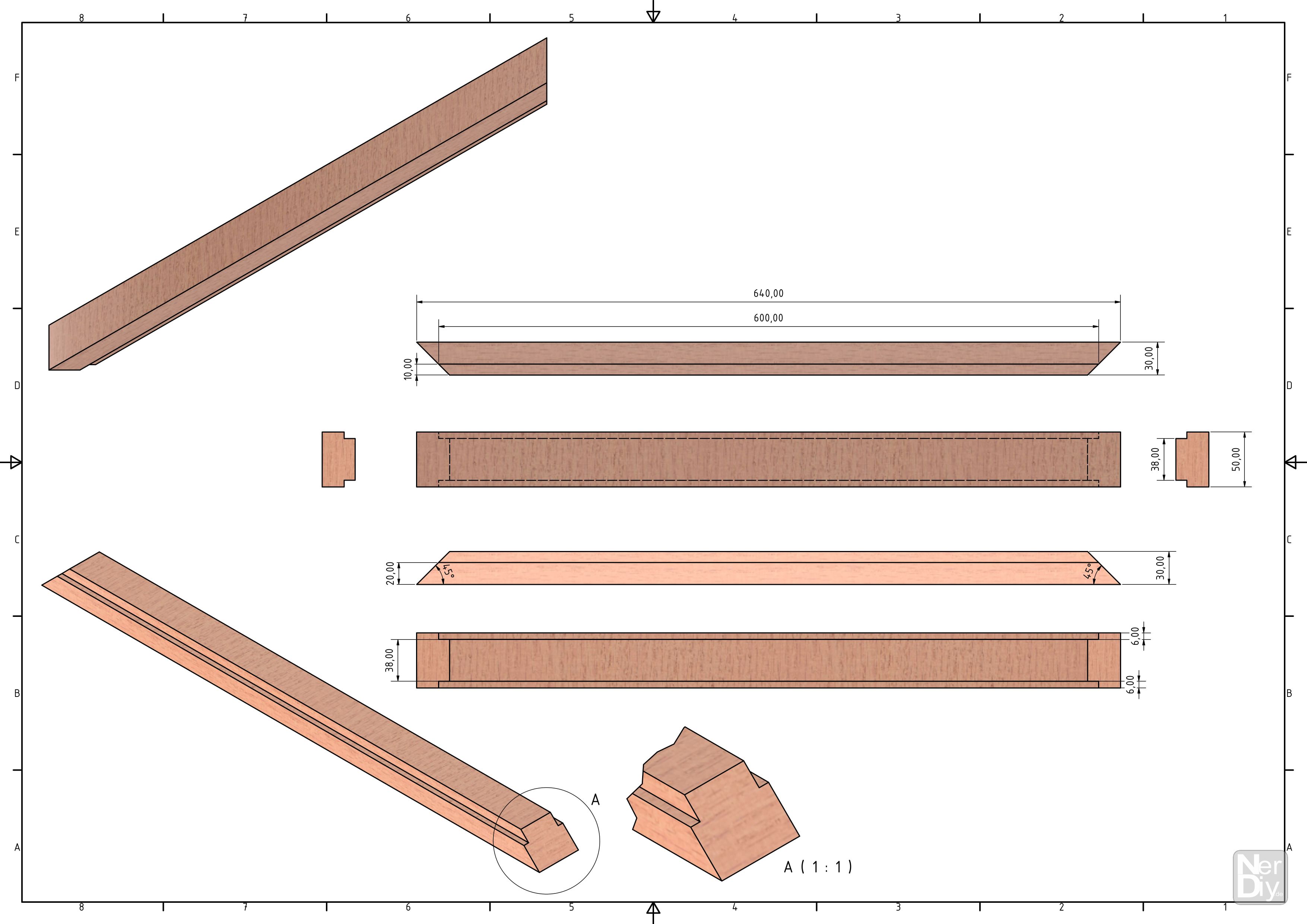 MagicMirror frame parts for Lenovo Q24i-1L TFT display by Nerdiy.de — thumbnail 22