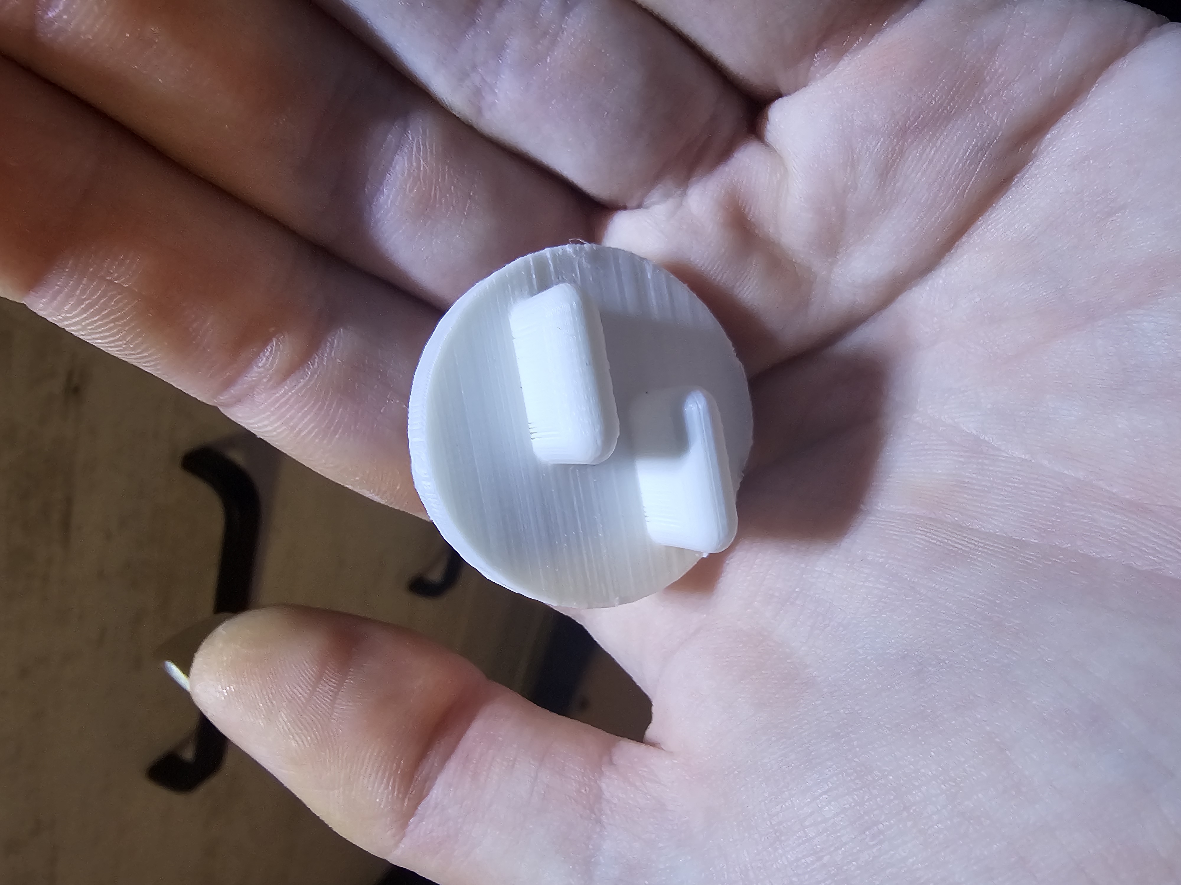 D shaft turning knob