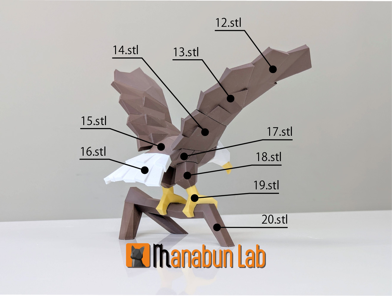 Low Poly Eagle Puzzle — miniatura 7