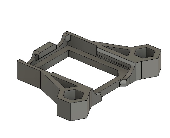 Gemini Elrs Reciever Mount for 30mm spaced Standoffs