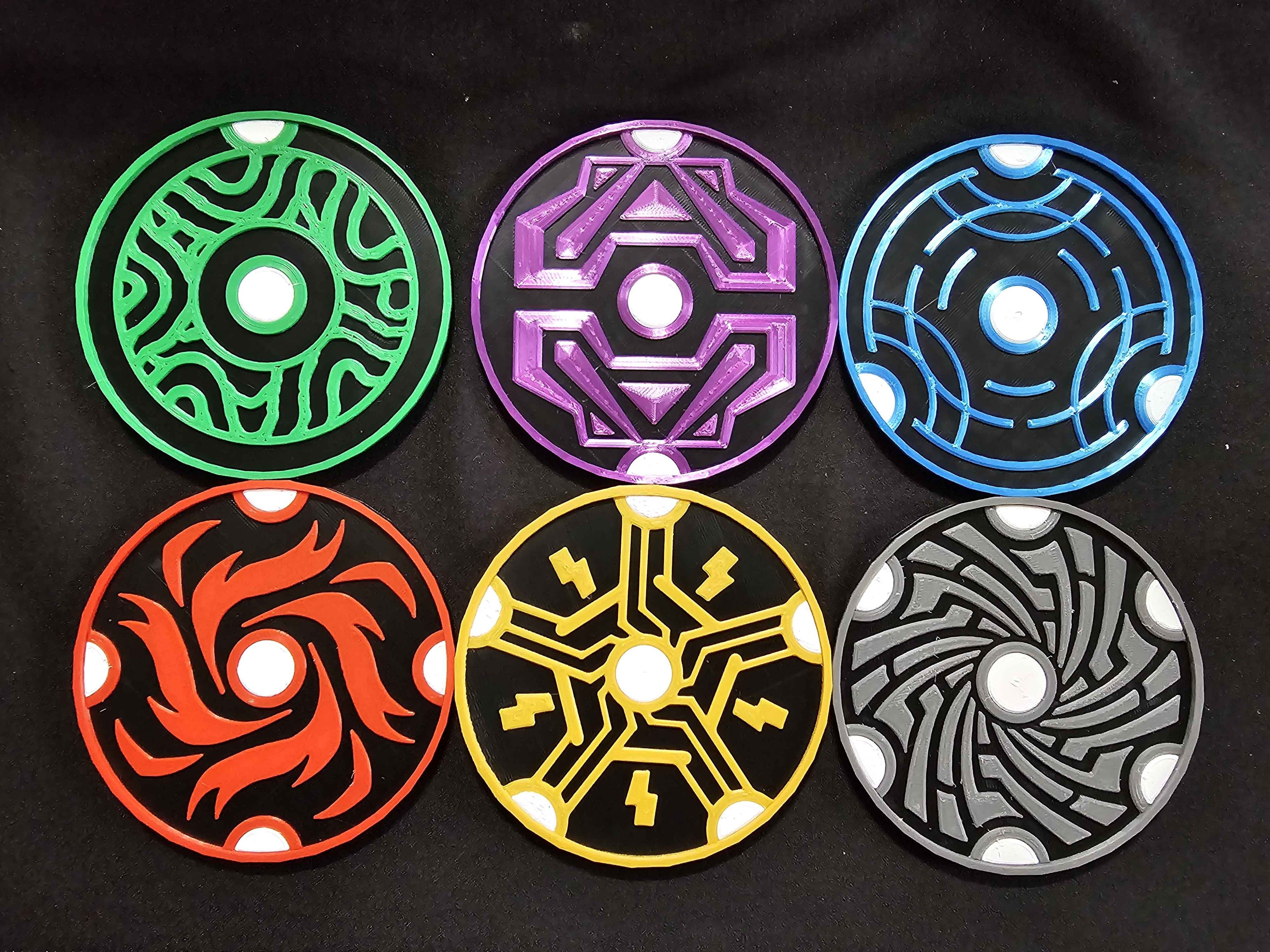 Magic Sigil Coaster Set 3D model