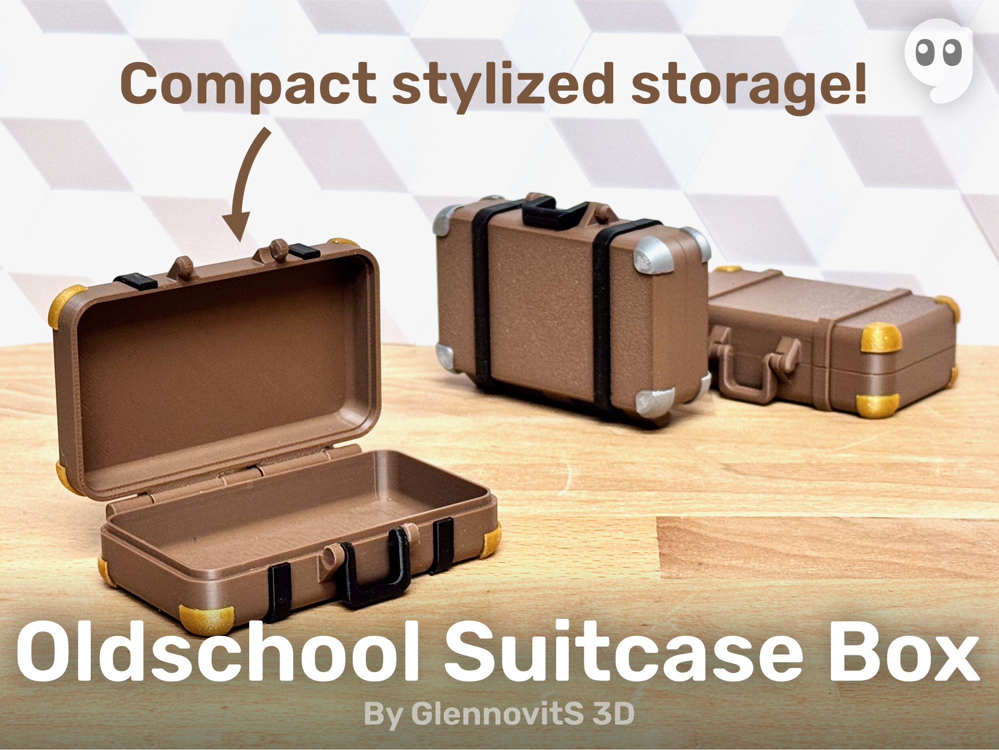 Oldschool Suitcase Box (compact vintage storage)