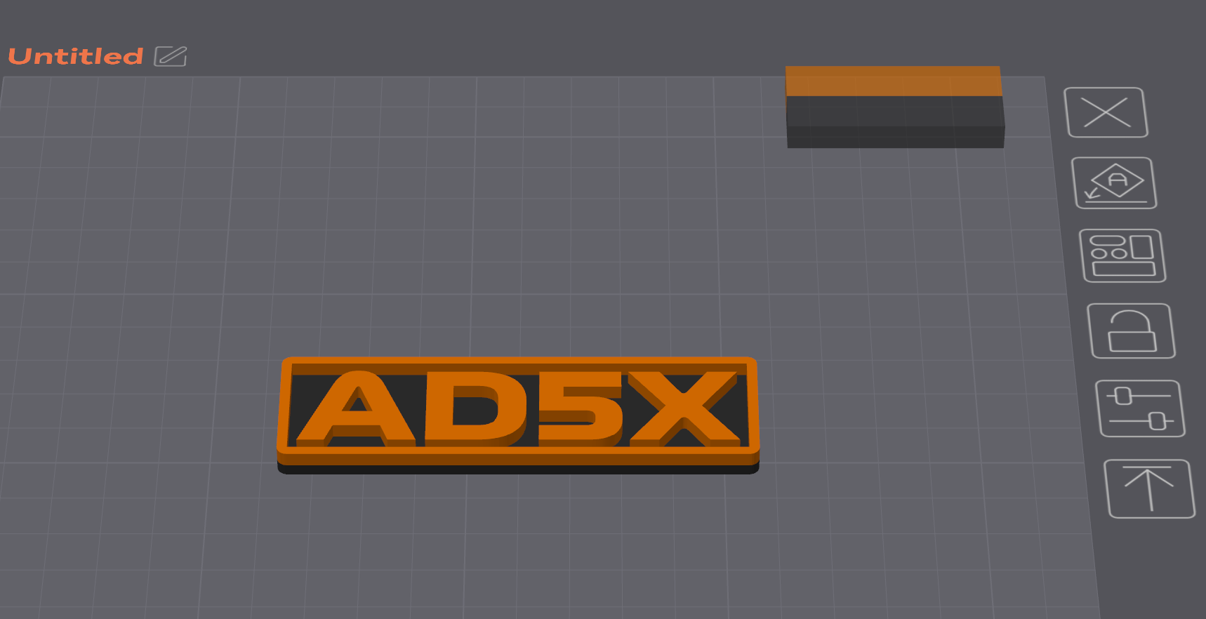 Flashforge AD5X Enclosure Name Plate — thumbnail 2