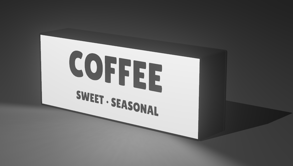Coffee Themed Simple Light Box — miniatura 2