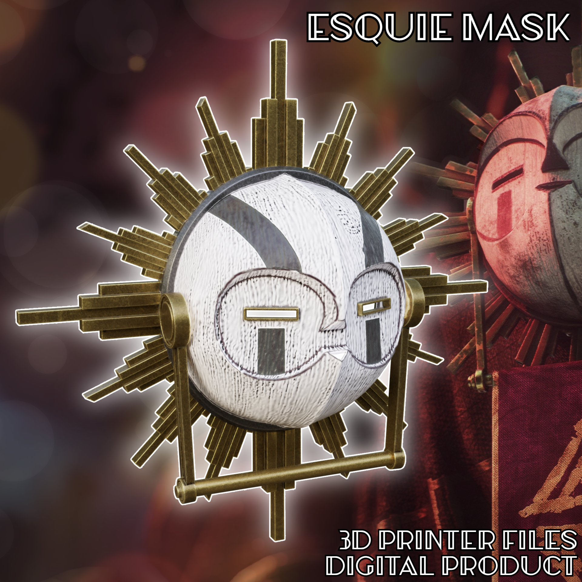 Esquie Cosplay Wall Mounted Mask Clair Obscur: Expedition 33