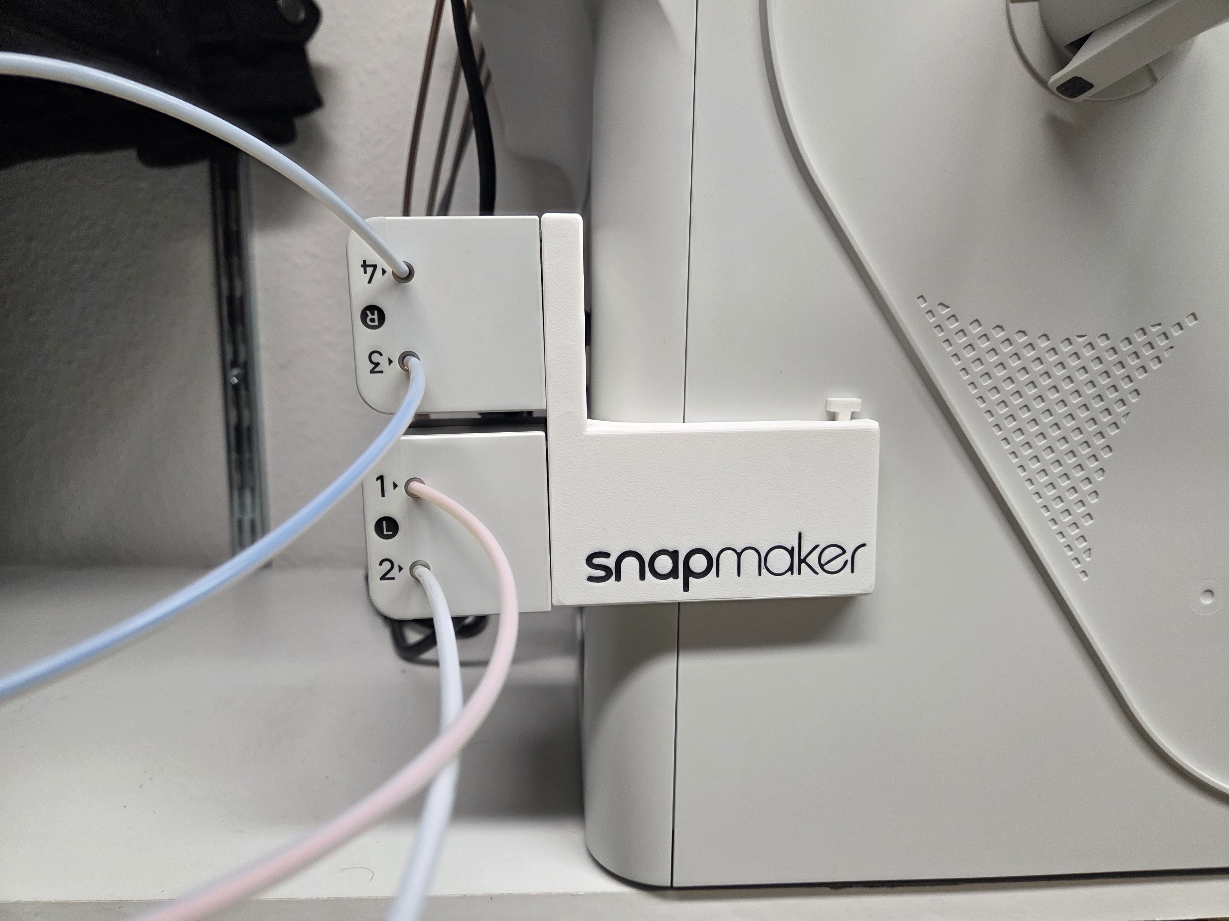 Snapmaker U1 double Feeder bracket left back - With CAD and STEP Files