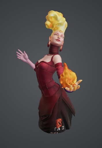 Lina Dota 2 Statue 2