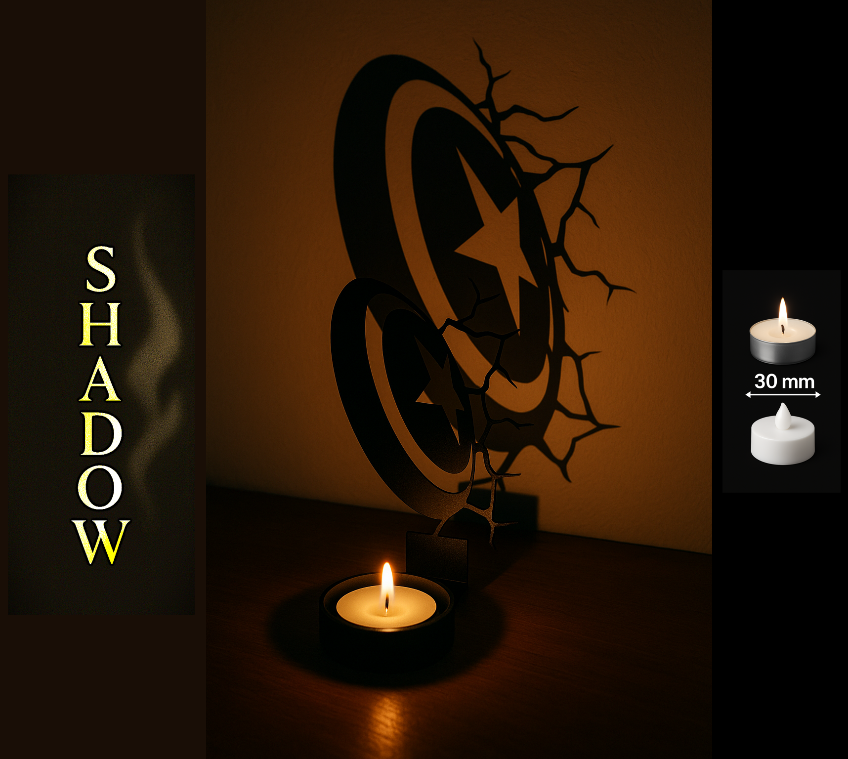 Shadow Art - Captain Shield