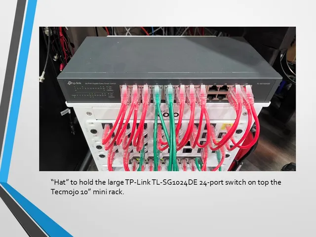10 inch rack mount "hat" for TP-Link SG1024DE 24-port switch