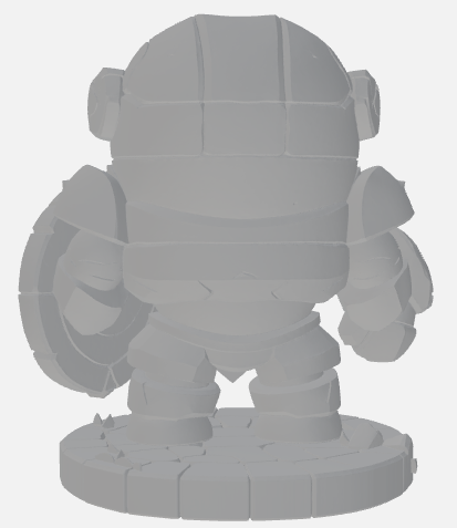 Mecha warrior statue — miniatura 4