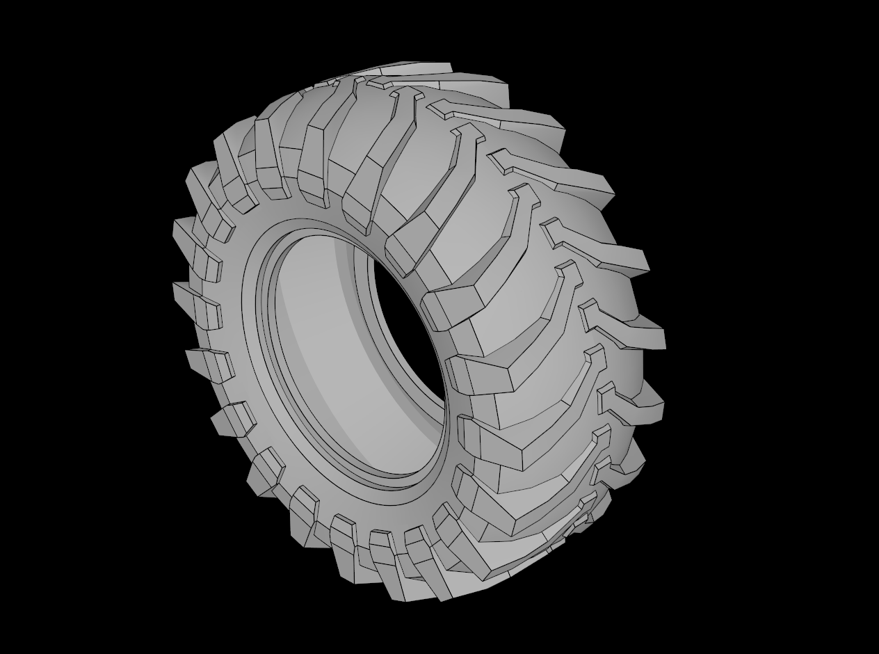 Lego Compatible (23798.dat) Tyre 44/ 58 x 56 R Tractor