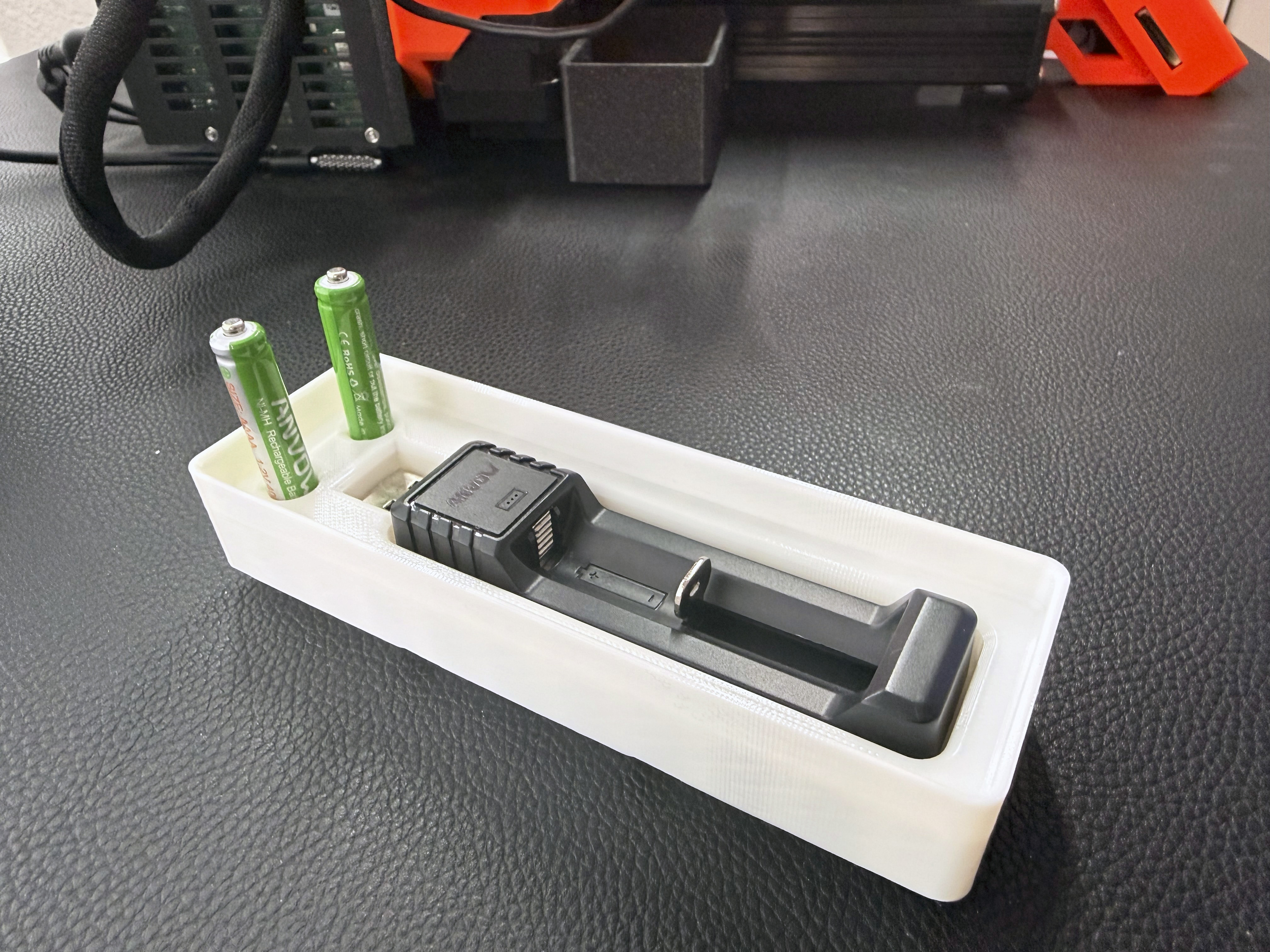 Gridfinity AAAA Battery and USB Recharger