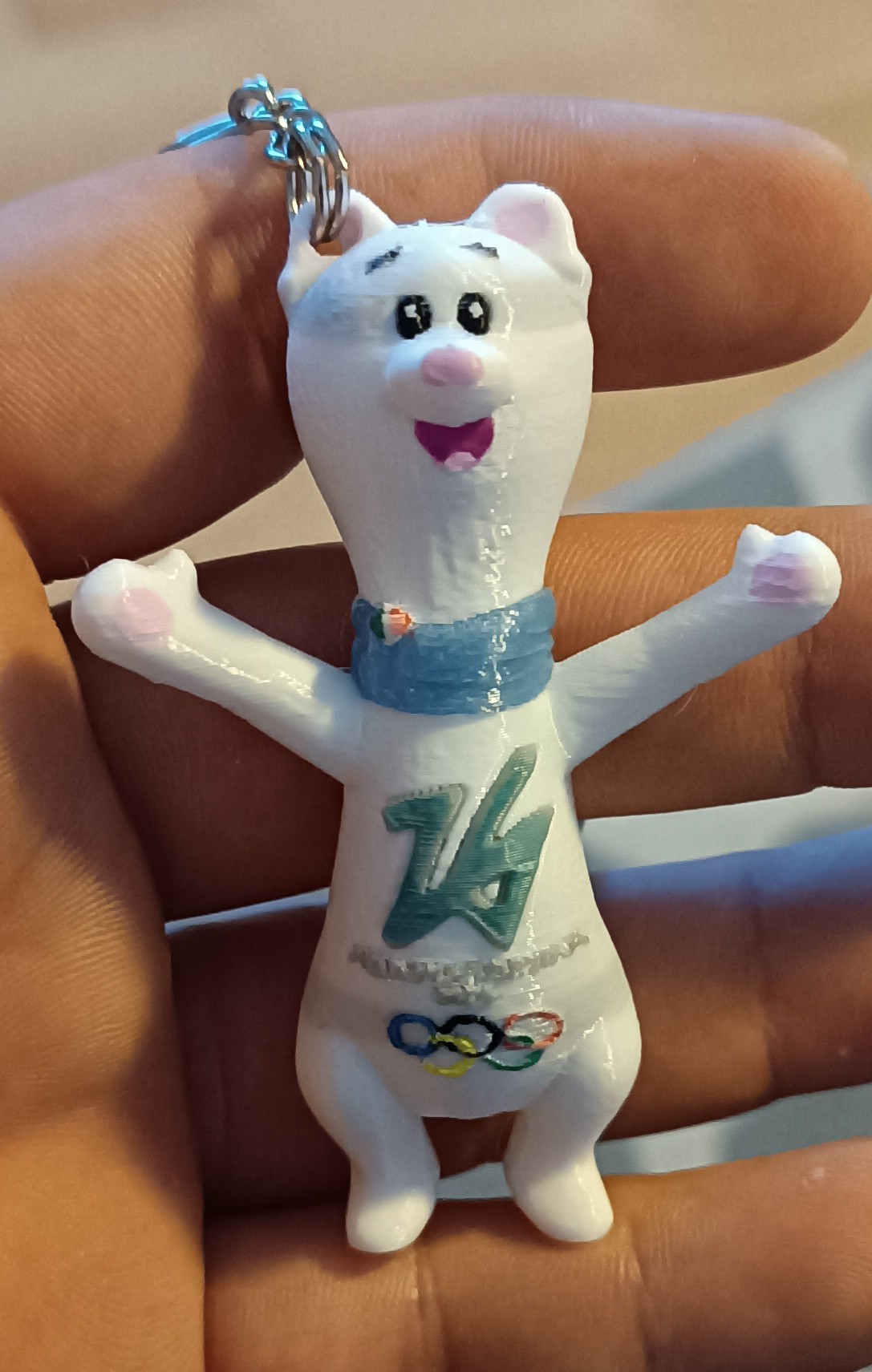 Winter Olympics games Cortina 2026 mascot keychain!