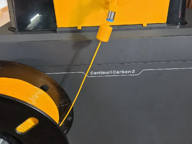 Elegoo Centauri Carbon 2 ECC2 Canvas single filament PTFE tube holder on Bracket Festo