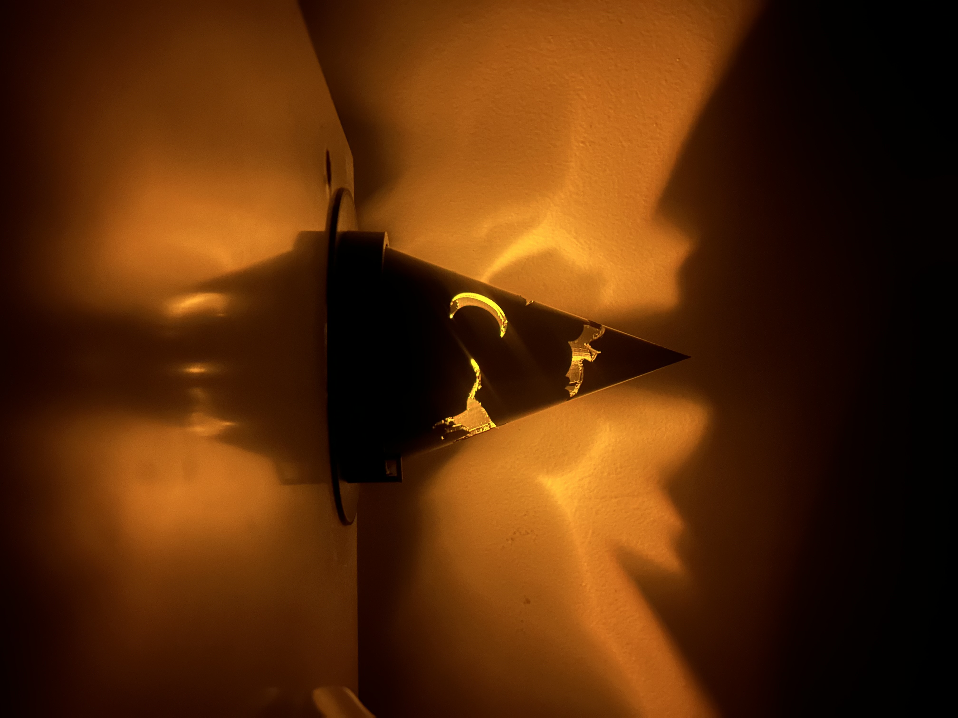 Witch Hat shadow lamp.