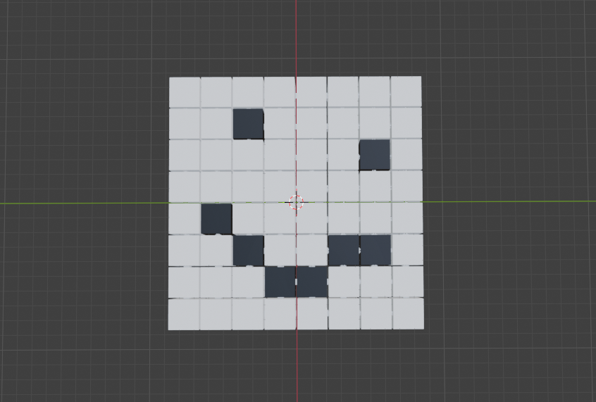 minecraft snowman (Flexigrid Fidget Toy)