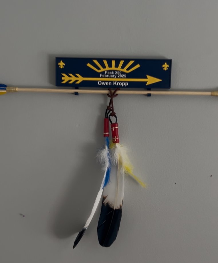 Arrow Of Light, Scouts, Wall Hanger, Bridging Over
