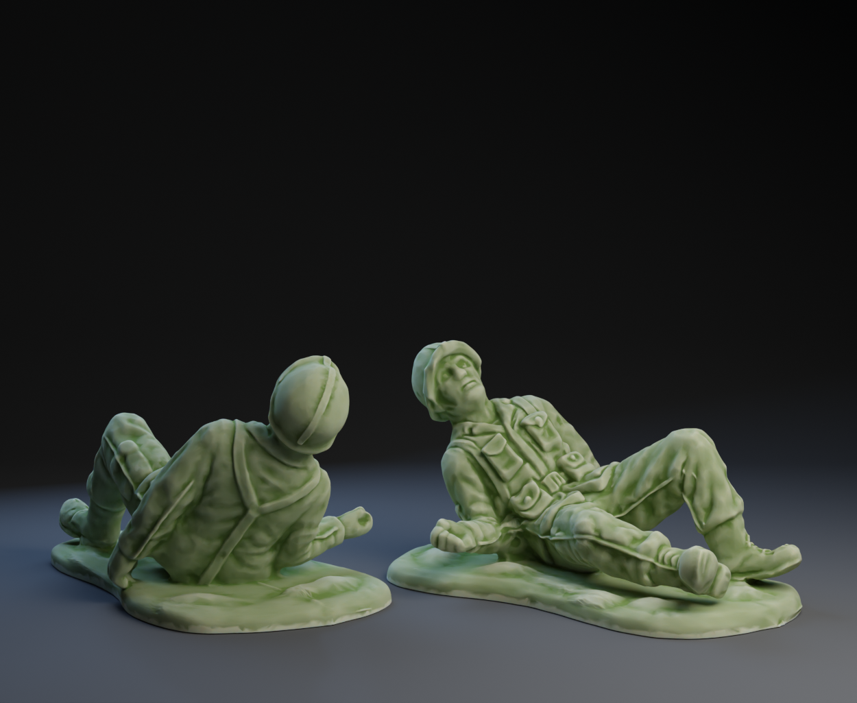 Little Green Army Men : Injured Soldier