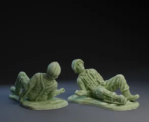 Little Green Army Men : Injured Soldier