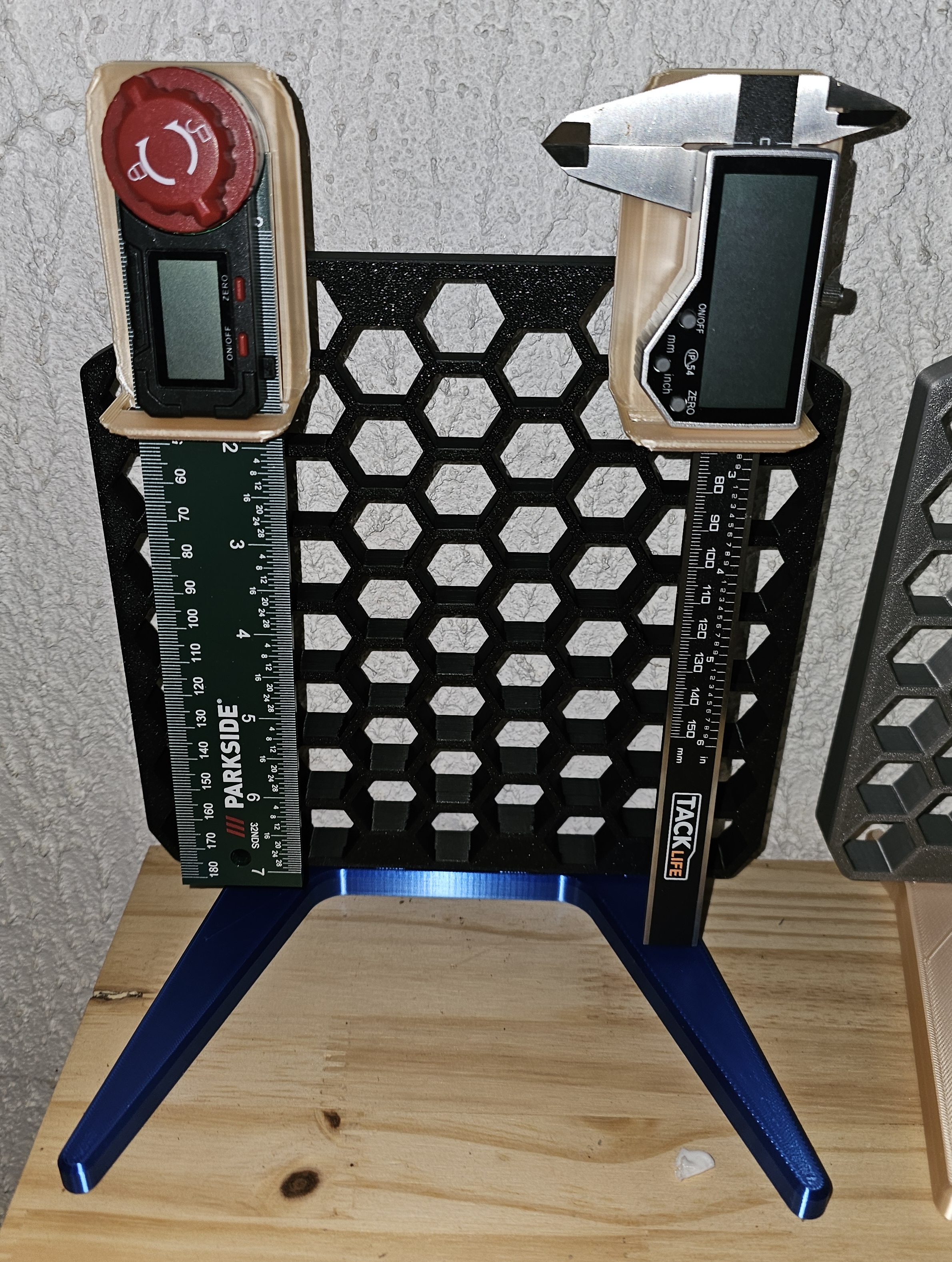 PARKSIDE protractor or caliper support for IKEA SKADIS and HSW Honeycomb Storage Wall - rapporteur angle