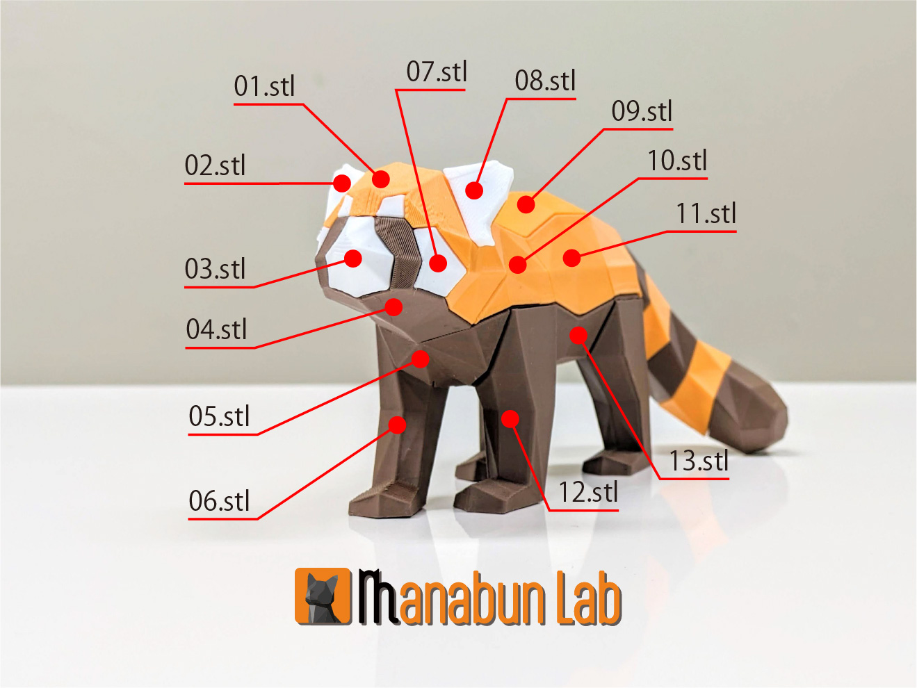 Low Poly Red Panda Puzzle — miniatura 9