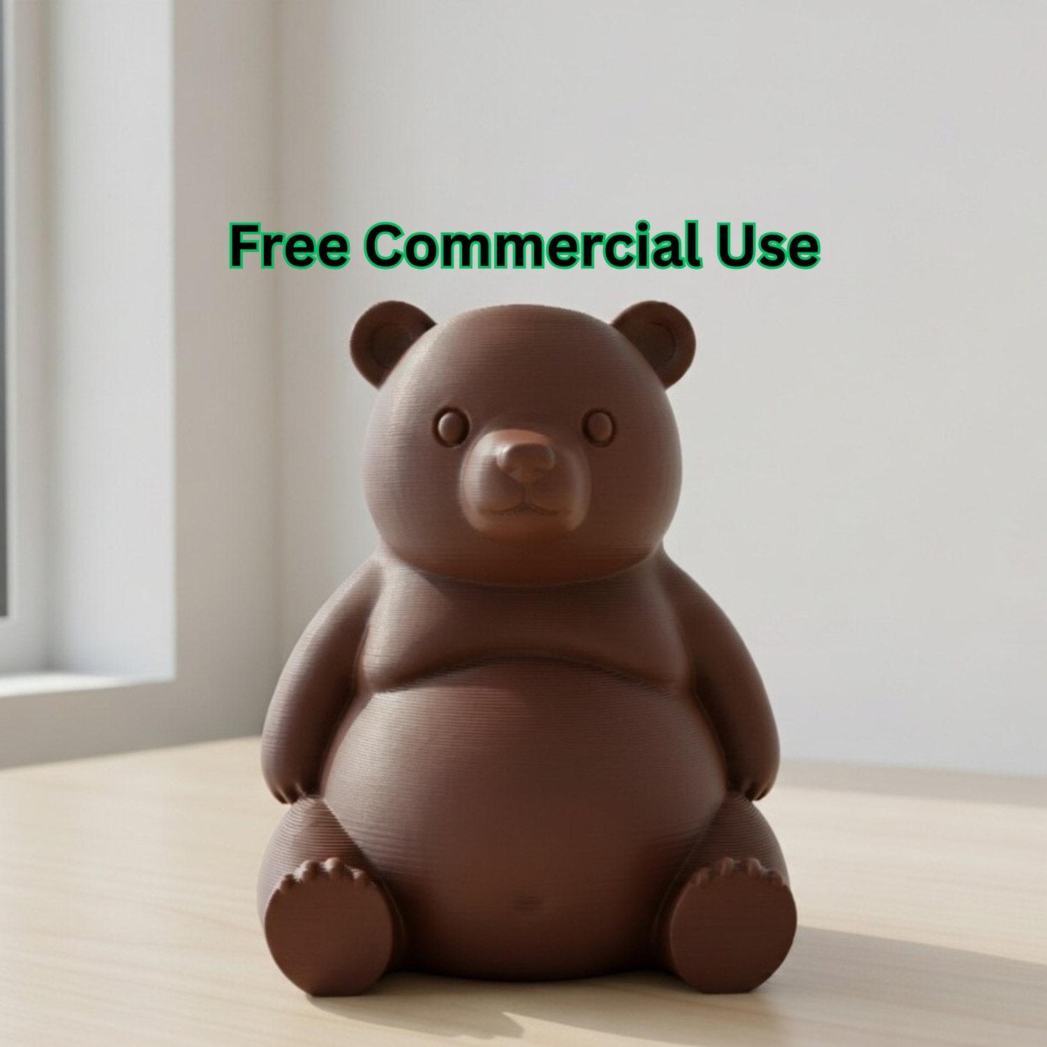 Cute Sun Bear Figure