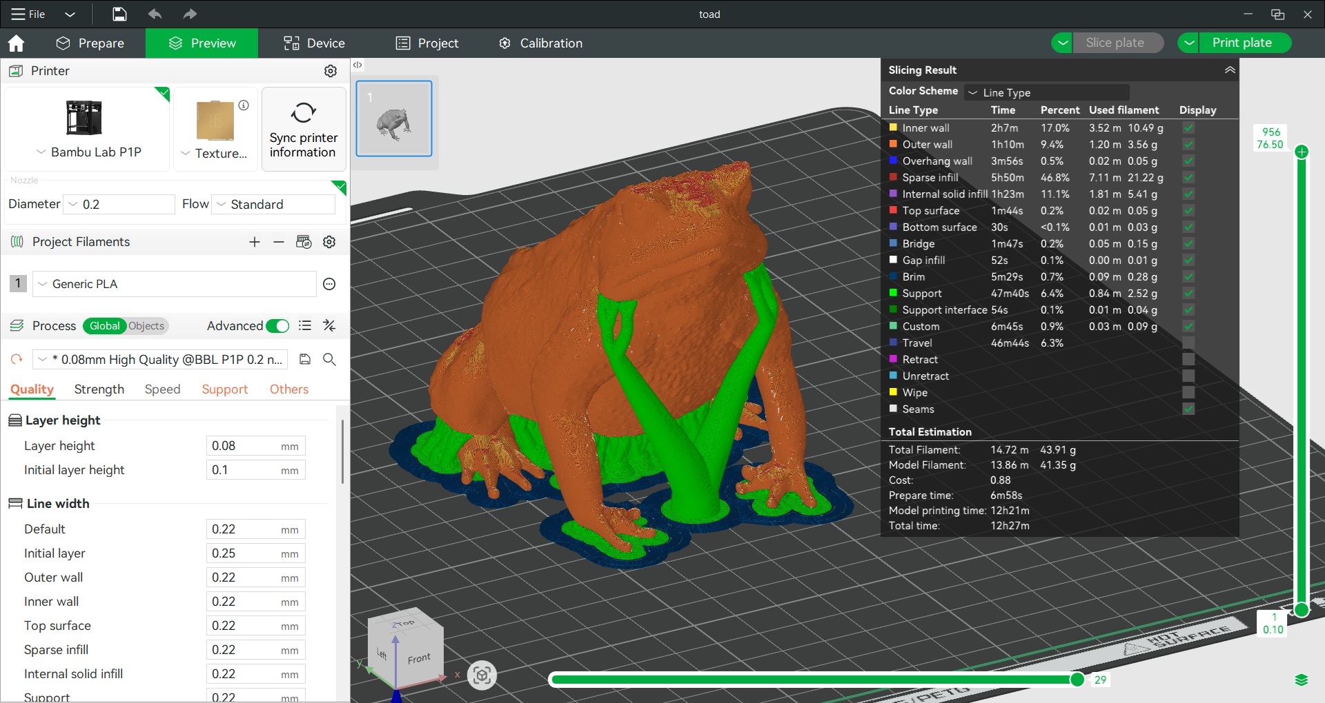 Miniatura 6 do modelo 3D Realistic Toad