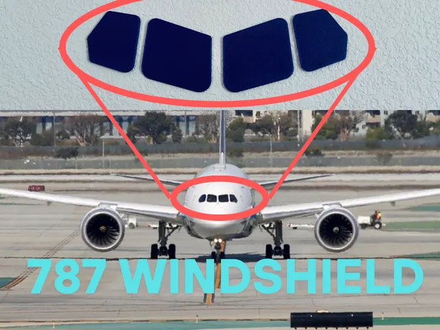 787 Cockpit Windshield Wall Decoration | Scalable