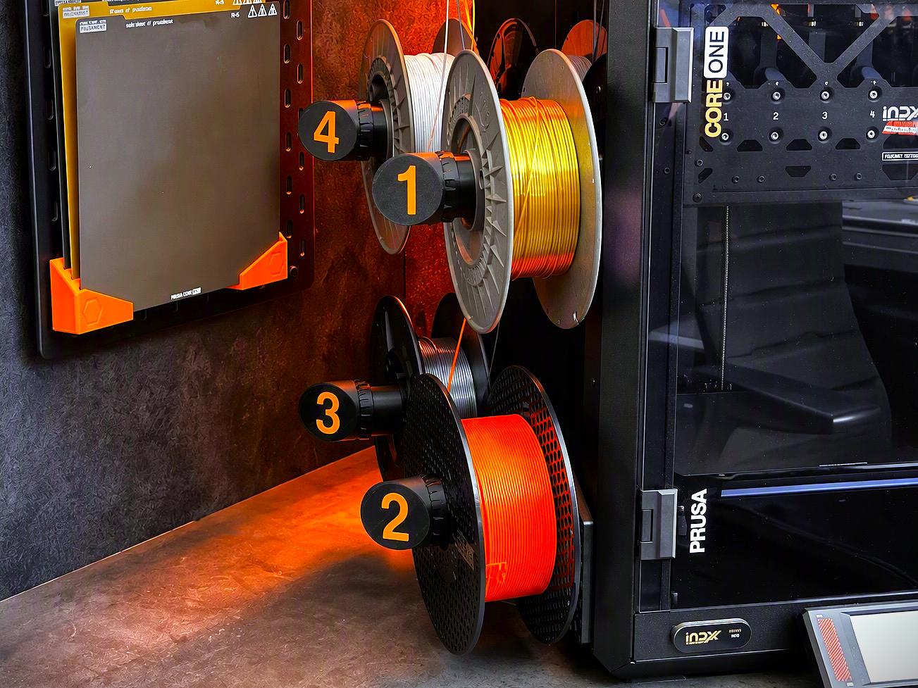 Spool holder caps (numbers/materials) - Better angle for better view