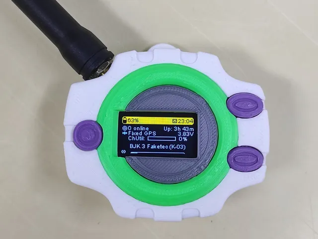 Faketec V4 case Meshtastic Digimon Digivice
