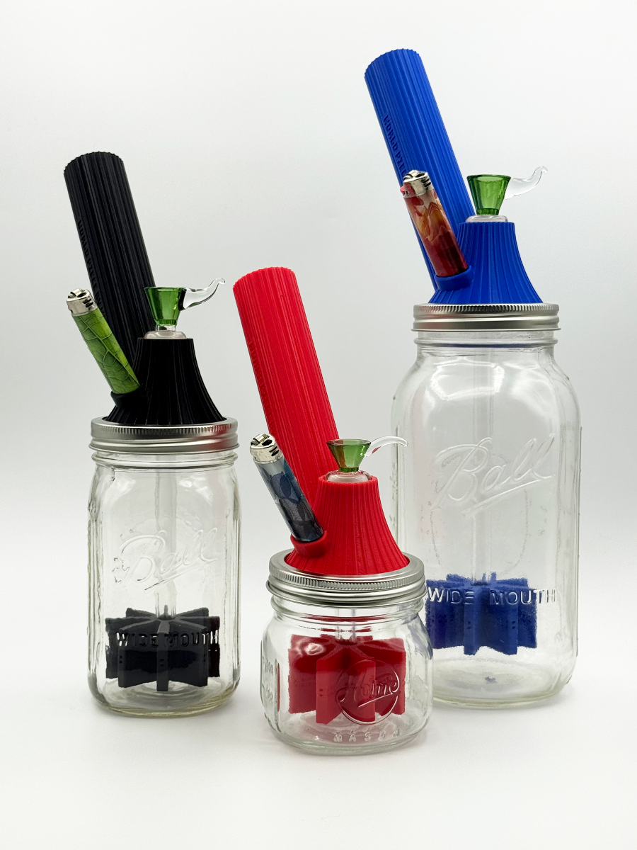 World Piece Mason Jar Bong